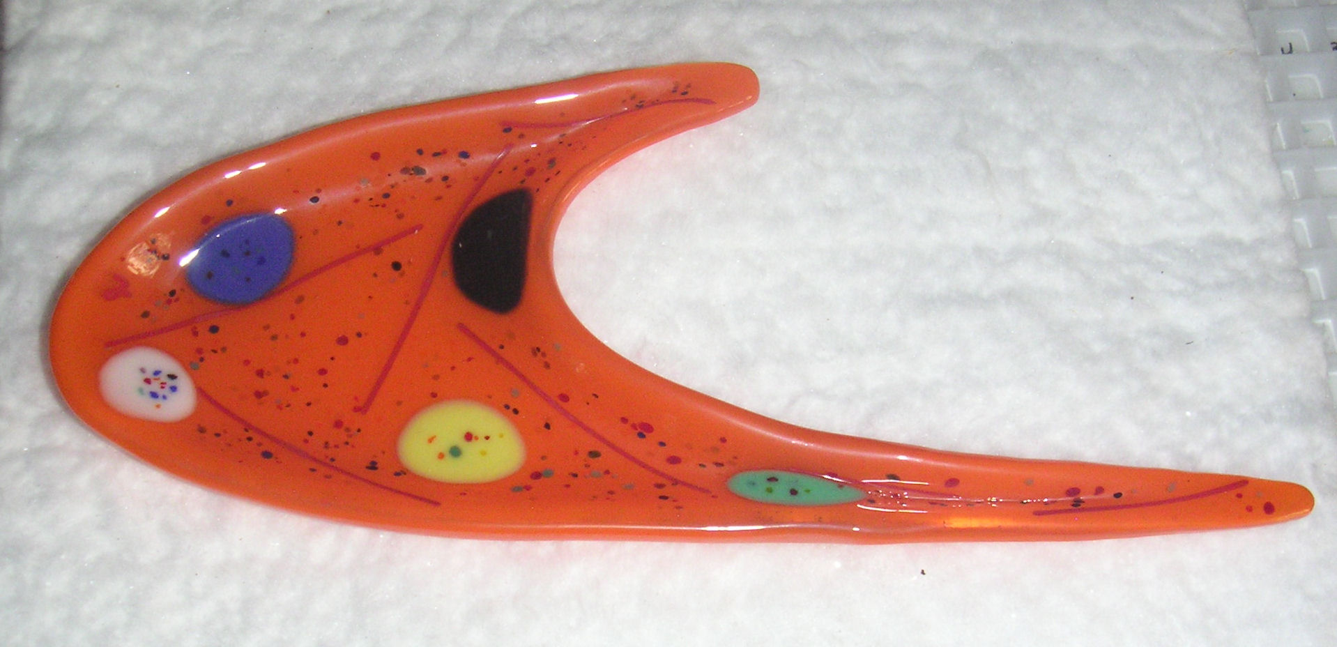 boomerang plate orange