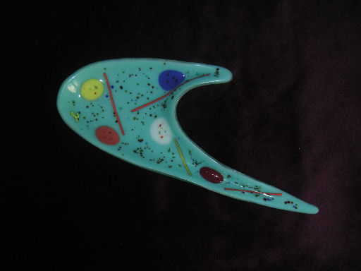 boomerang plate blue